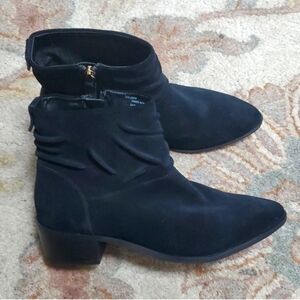 Cole Haan Maple water resistant black suede booties